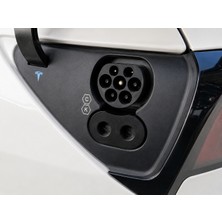 UstaPrint3D Tesla Model 3 Model Y Şarj Soketi Koruyucu Kapak Toz Çamur Koruma Aparatı Siyah