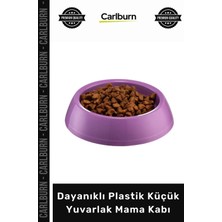 Carlburn #mamakabı Dayanıklı Plastik Yıkanabilir Hijyenik Kedi Köpek Besleme Küçük Yuvarlak Mama Kabı