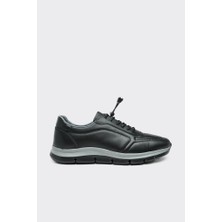 Derinet Bağcıklı Hakiki Deri Erkek Sneaker