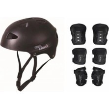 Empressco Cool Wheels Çocuk Bisiklet Paten Kaskı - Dizlik Dirseklik Kask Full Koruyucu Set 7 Parça