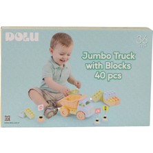Uravas Store 5219 Oyuncak Jumbo Kamyon ve Bloklar 40 Parça