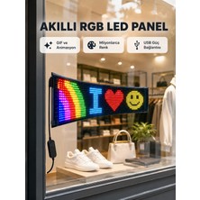 TeknoKapsül Rgb LED Panel – USB Güç Girişli, Gıf ve Yazı Gösterimli Akıllı Ekran