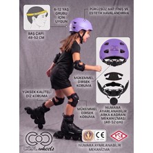 Empressco Ayarlanabilir Çocuk Kaskı 6-12 Yaş Spor Koruyucu Kask Dizlik Dirseklik (Ellik Yok) Donanım Seti Kaykay Bisiklet Scooter Paten Için