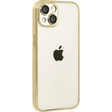 TeknoKapsül Apple iPhone 15 Razer Lensli Silikon - Gold