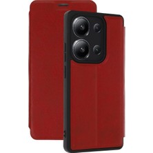 TeknoKapsül Xiaomi Redmi 15C 4g Flip Cover - Kırmızı