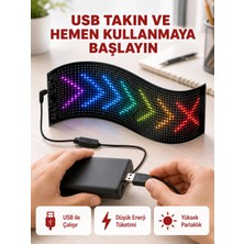 TeknoKapsül Kayan Yazı Destekli Rgb LED Reklam Paneli USB ile Kolay Kurulumlu