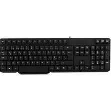 Everest KB-517U Siyah Kablolu Standart Klavye (Caps Lock Tuşu) (Kablo Uzunluğu 1.35 Mt)