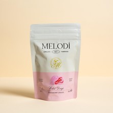 Melodi Beyaz Çikolata Kaplı Çilek Draje (Pembe) 80G