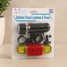 Solmazlar Online 2in1 Bisiklet Feneri Sinyalli Pilli Lamba