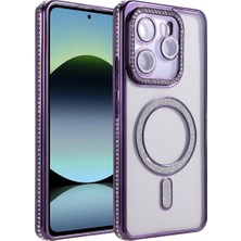 TeknoKapsül Xiaomi Redmi Note 14 4g Joke Simli Magneticsafe Kılıf - Derin Mor
