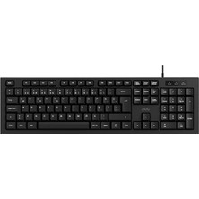 Elba Aoc KB130B-38 USB Siyah Türkçe Kablolu Standart Klavye