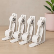 TeknoKapsül Plastik Yaylı Masa Örtüsü Mandalı 4'lü
