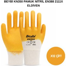 Beybi Arge Toptan KN350 Pamuk Nitril Eldiven 12 Adet No 10 Xl