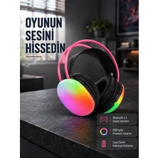 TeknoKapsül Ergonomik Rgb Bluetooth Kulaklık 3D Ses Yeni Nesil
