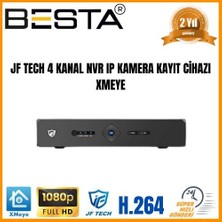 TeknoKapsül Jf Tech 4 Kanal 2 Mp 1080P Nvr Ip Kamera Kayıt Cihazı Xmeye KD-5004N
