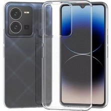 TeknoKapsül Vivo Y35 Kılıf Lüx Şeffaf Silikon