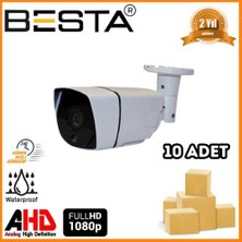 TeknoKapsül 2 Mp 1080P 36 LED Bullet Ahd Güvenlik Kamerası 10 Adet Koli