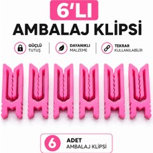 TATLI 6'lı Ambalaj Klipsi - Poşet Kapatma Klipsi, Çok Amaçlı Saklama Klipsi