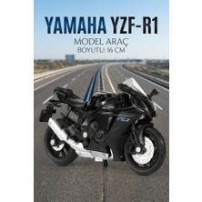 Farbu Oyuncak Hobbiez Lisanslı Yamaha Yzf-R1 Model Diecast 1/12 Ölçek Metal Motosiklet Araç