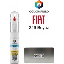 COLORGUARD FIAT-TOFAŞ 249 Beyaz İğneli ve Fırçalı Özel Tasarım Şişe Rötuş Boyası ve Profesyonel Rötuş Çeliği Seti