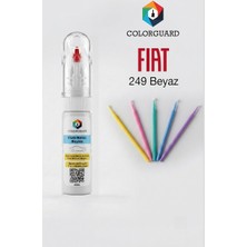 COLORGUARD FIAT-TOFAŞ 249 Beyaz Rötuş Boyası ve 5'li Rötuş Çubuğu Hassas Uygulama Seti
