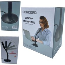 3.5 mm Aux Jaklı Masaüstü Mikrofon Concrod Mc-7