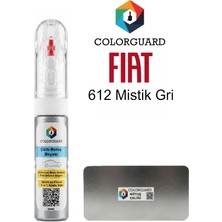 COLORGUARD FIAT 612 Mistik Gri İğneli ve Fırçalı 2 si 1 Arada Özel Tasarım Şişe Rötuş Boyası ve Profesyonel Rötuş Çeliği Seti