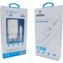 13W 2.6A Micro Şarj Aleti Veltex VTX-002