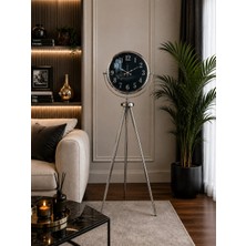 Egecen Krom Royal Aynalı Tripod 150 x 45 cm Ayaklı Saat