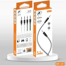 3.5mm Jack Hasır Aux Kablo Bluewolf MK-031