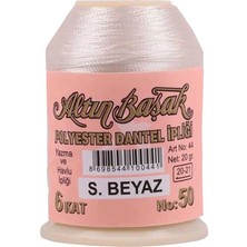 TeOra Store Altınbaşak Oya ve Dantel Ipi 20 gr - Royaleks - No: Ş.beyaz