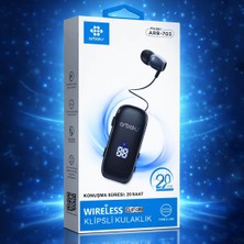 Makaralı Wireless Klipsli Kulaklık – 20 Saat – Arbaks ARB-703