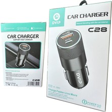 Pd 20W + Qc3.0 USB Hızlı Araç Şarj Başlığı Dvip C28