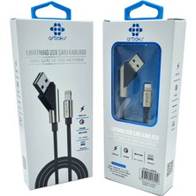 (Iphone) Metal Hızlı Şarj ve Veri Aktarımı Arbaks ARB-600