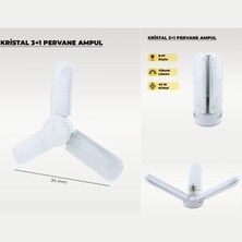 40W Kıaled 3+1 Kristal Pervane Ampul – 3600 Lümen | Toptan LED Aydınlatma