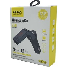 Araba Fm Mp3 Çalar Kablosuz Bluetooth 5.0 Gfuz® GM-C05