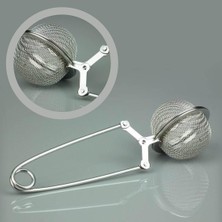TeknoKapsül Buffer® Paslanmaz Metal Pratik Kolay Bitki Çayı Demleme Süzgeci Aparatı