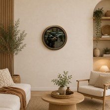 Egecen Eskitme Legacy Aynalı 40 x 40 cm Duvar Saati