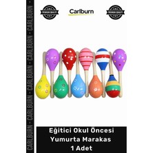 Carlburn #marakas Profesyonel Ritim Çalgısı Eğitici Okul Öncesi Müzik Perküsyon Seti Yumurta Marakas 1 Adet