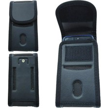 Cırtlı Kapaklı Kemere Takılan Telefon Kılıfı – Siyah | Bel Telefon Taşıma Çantası (17×8 Cm) MSK04