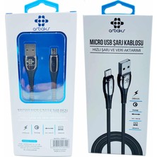 (Micro) Metal Hızlı Şarj ve Veri Aktarımı Arbaks ARB-611