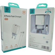 20W + 18W Pd Çift Girişli Şarj Seti USB Type-C Dvıp N34