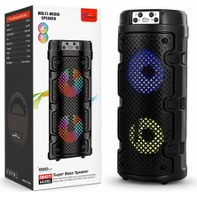 Rgb Işıklı Kablosuz Bluetooth Hoparlör – 16W Süper Bass Taşınabilir Speaker (ZQS4271)