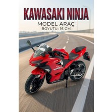 Farbu Oyuncak Hobbiez Lisanslı Kawasaki Ninja Model Diecast 1/12 Ölçek Metal Motosiklet Araç