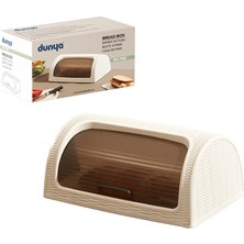 Bezos Sürgülü Kapak Ekmek Dolabı 420X274X180 mm Beyaz