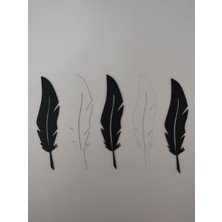 Leaf Creative Plastik Tüy Desenli Kitap Ayracı – 5 Adet