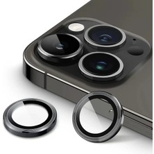 16 Pro / 15 Pro / 14 Pro / 16 Pro Max / 15 Pro Max / 14 Pro Max – Kamera Lens Koruyucu (Siyah)