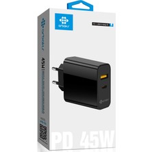 Pd 45W Pd + USB Bentle Hızlı Şarj Cihazı Başlığı Arbaks ARB-016