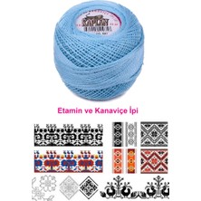 TeOra Store Kaplan Etamin ve Kanaviçe Ipi 8 No Kod/renk: 997 - Royaleks