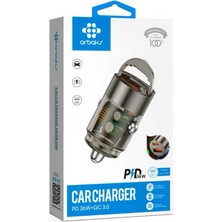 36W Pd + Qc3.0 Araç Şarj Aleti – Çift Çıkışlı Hızlı Şarj Arbaks ARB-617